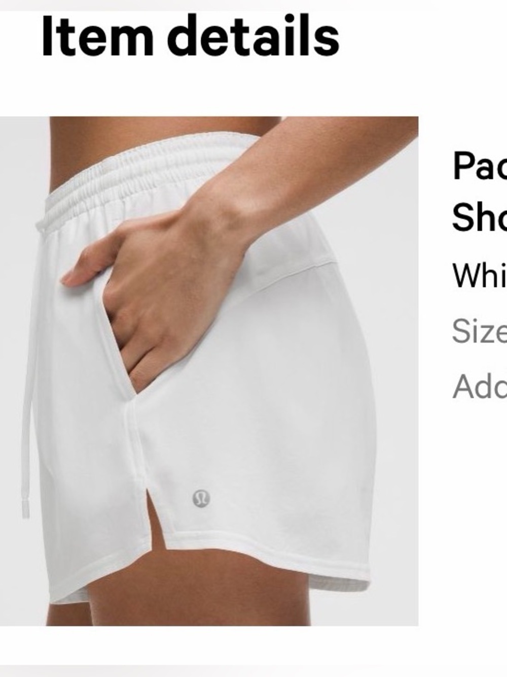 Lululemon Pace Rival High Rise Shorts